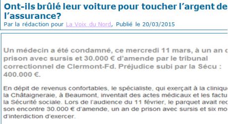 Ont-ils brûlé leur voiture pour toucher l’argent de l’assurance?